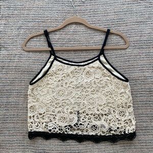 Lace crop top